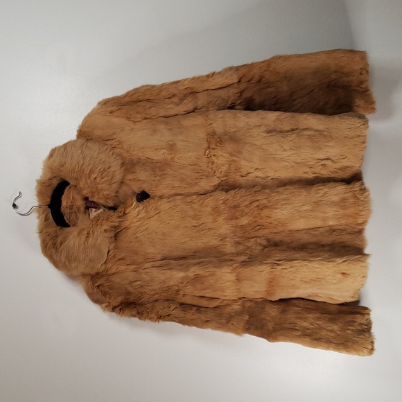 Vintage women's Opera rabbit tanned fur jacket Medium - Picture 7 of 7